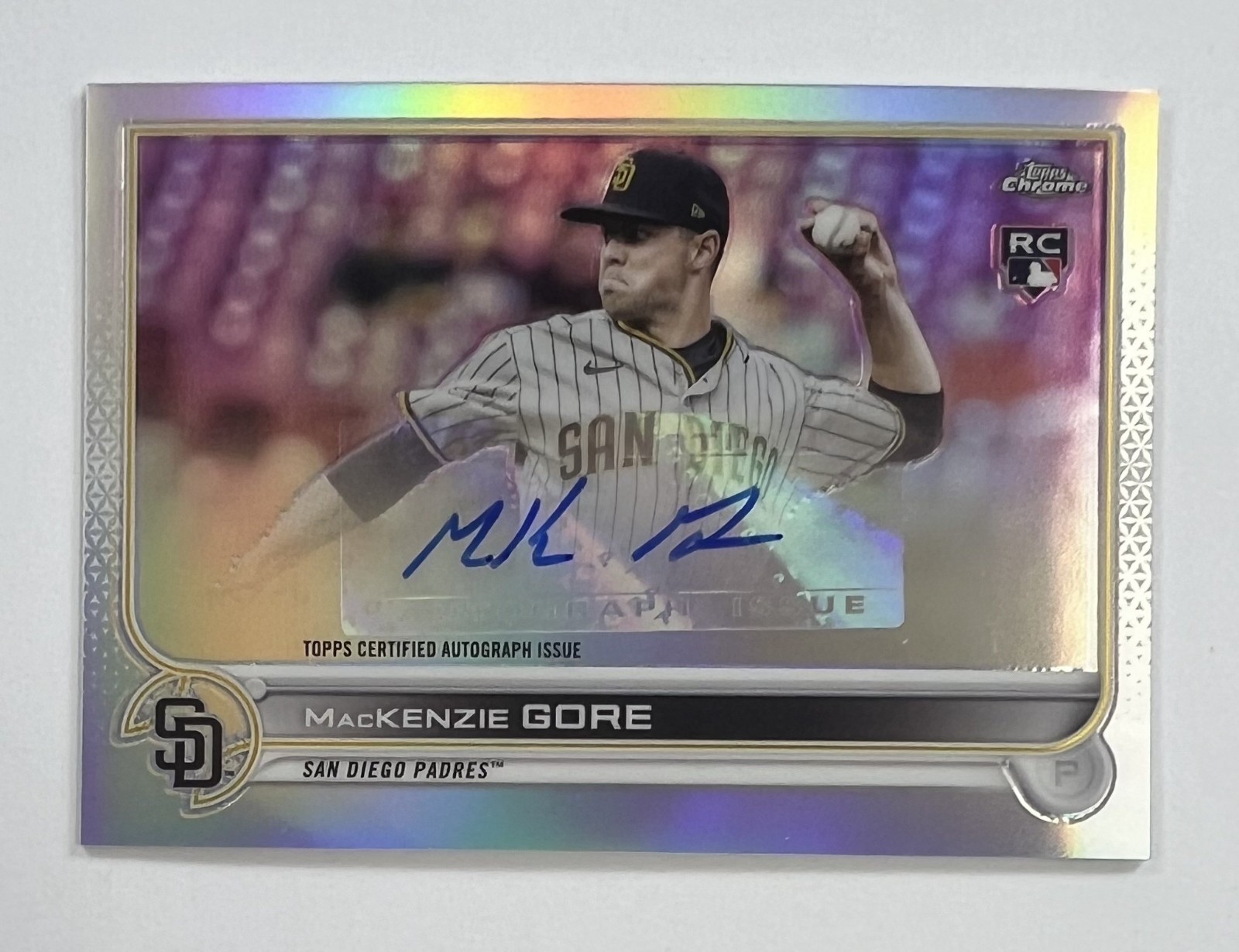 2022 Topps Chrome #AC-MG MacKenzie Gore Auto AR130