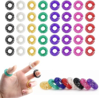 40PCS Akupressur Ring Massageringe Für Finger Fingermassagering, Für Finger Stac