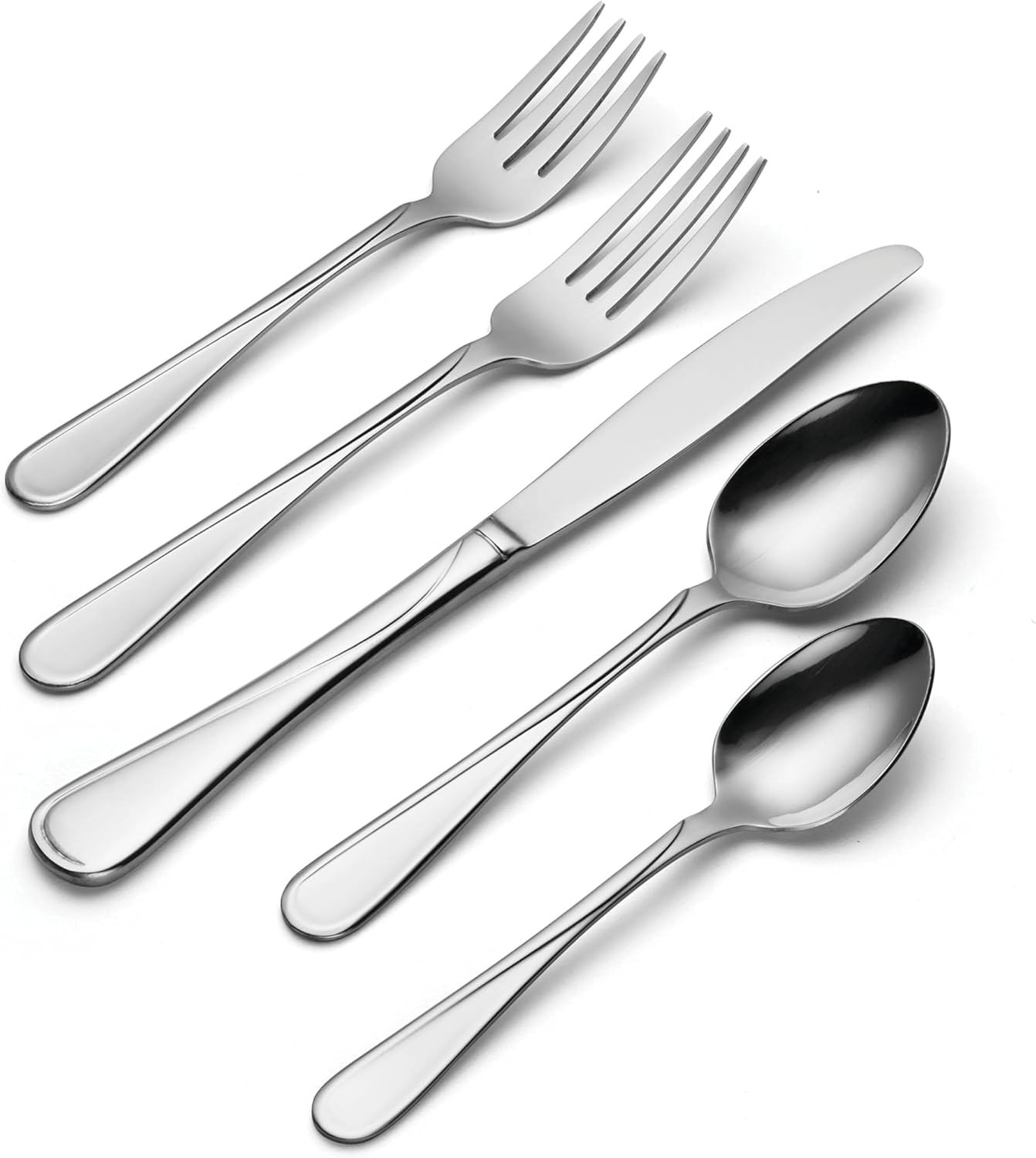 Flight Silverware Set for Dining Table, 65-Piece