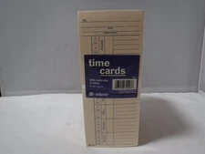 Adams Time Cards Weekly 2-Sided Manila Red/Blue 500 pack 3-3/8” x 8 1/4” 9664A