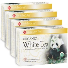Uncle Lee's Tea Organic White - Premium for 100 Count (Pack of 4) 