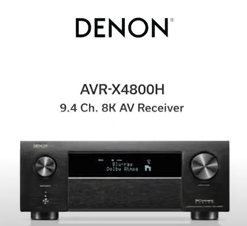 Denon AVC-X4800H 9.4ch 125W 8K AV Amplifier with 3D Audio HEOS® Genuine 220V - Image 2 of 4
