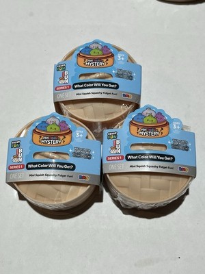 Crazy Fun Authentic Mini Squishy Mystery Bun Viral Dumpling SERIES 1 LOT Of 3