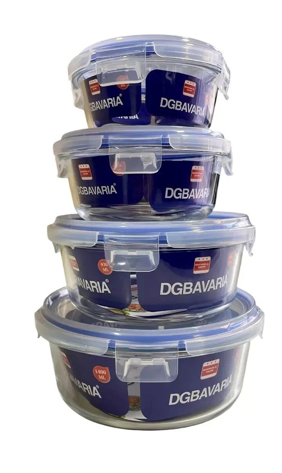 Contenitori In Vetro Per Alimenti 710ml - Set Da 3 Scatole Per Zuppa Con Coperchio Ermetico - Adatti A Microonde E Congelatore - Ideali Per Preparazione Pasti E Conservazione - 3