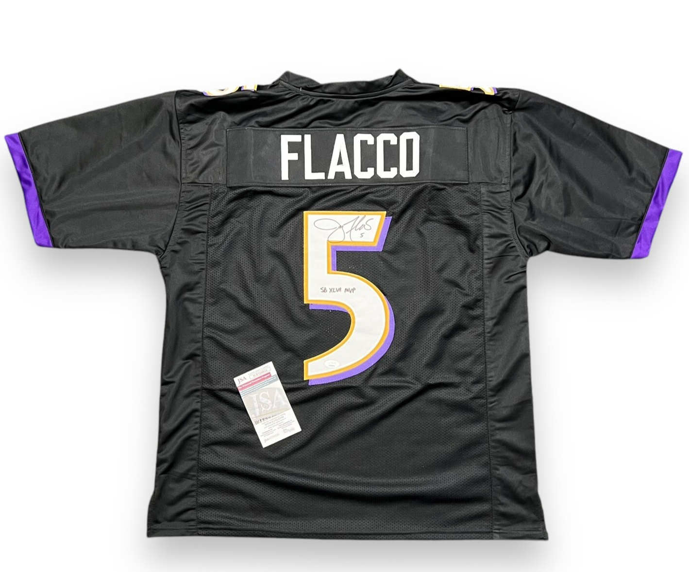 Joe Flacco Autographed Signed Baltimore Ravens Jersey NFL #5 w/ Inscription COA JSA 