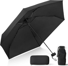 Paraguas compacto con estuche mini ligero para bolso sol y lluvia exterior