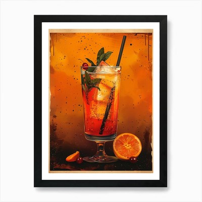 Aperol Spritz Art Print 148 Art Pri Framed Wall Art Poster Canvas Print Picture