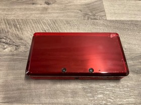 Nintendo 3DS Flame Red CTR-001 NTSC - Tested - Stylus, Game, Charger Included