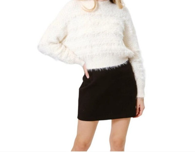 Area Star Leila Ivory Women s Sweater   Size S   Cozy Cottage Knit Pullover NWT