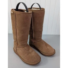 EMU Australia Suede Upper Sheepskin Wool Lined Boots Brown Women's 5 UK 7 US