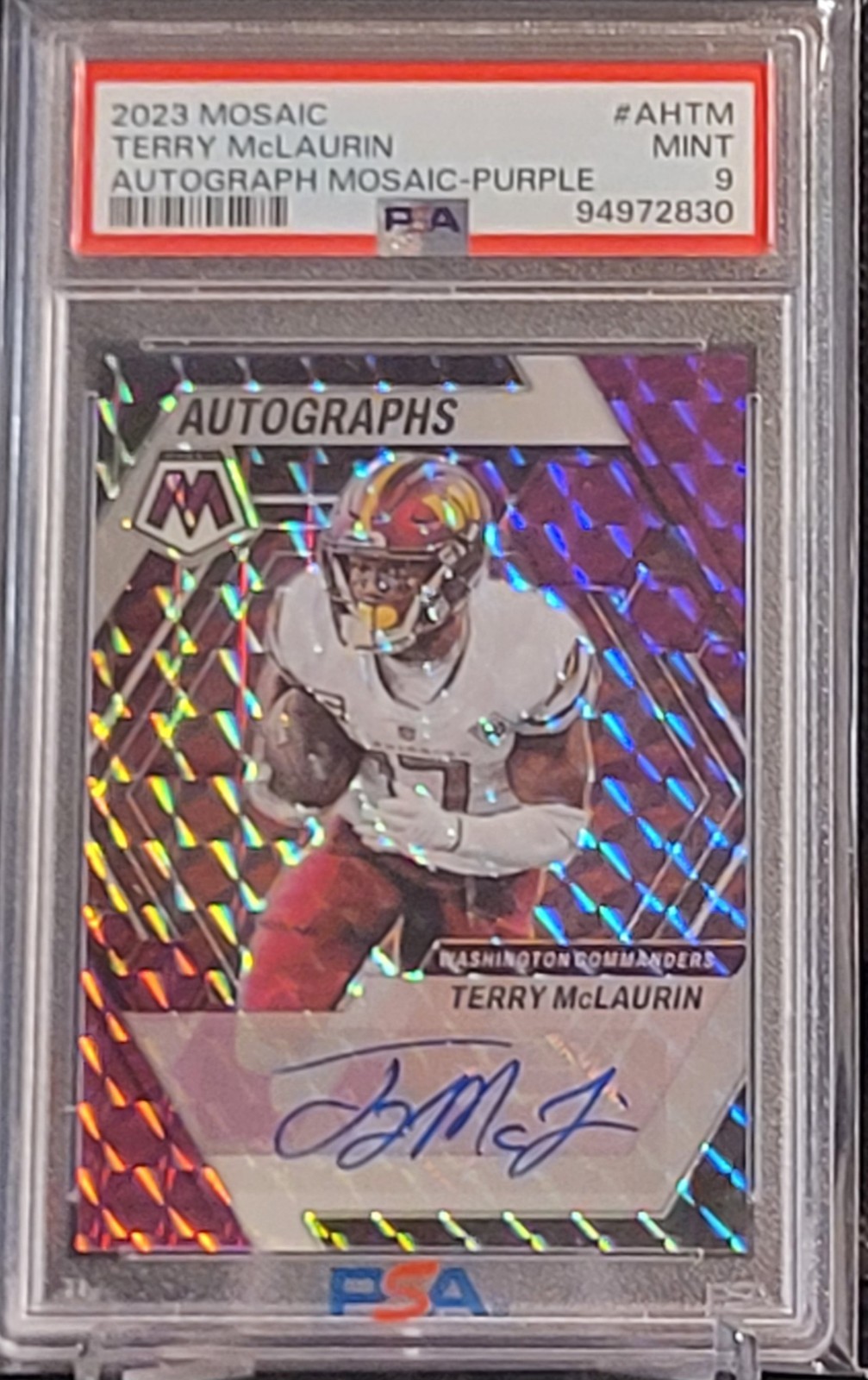 2023 Mosaic Terry McLaurin #AH-TM Purple /49