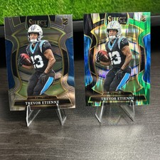 2025 Panini Select - Concourse Trevor Etienne Black And Green Base 2 Card Lot