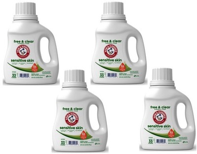 ARM & HAMMER Sensitive Skin Detergent, 33 fl oz - 4 Pack