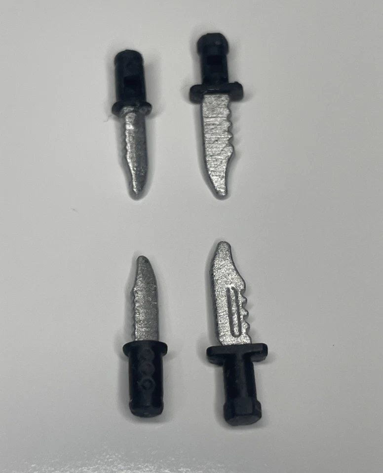 Mega Construx Custom Silver Knives 10 Pc 5 & 5 - Image 2 of 2