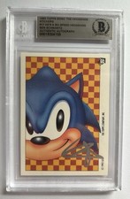 BEN SCHWARTZ SIGNED AUTO 1993 TOPPS SONIC THE HEDGEHOG SEGA GENESIS CARD BECKETT