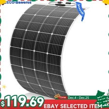300W Flexible Solar Panel Mono 12V Portable Home Power Camping RV Battery Charge