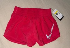 Nike Women s Pink Solid Athletic Running Shor...