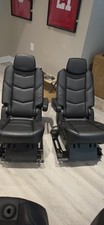 2016 Cadillac Escalade Oem Black Leather 2nd Row Captain Seats Heated 2016 Cadillac Escalade Oem Black Leather 2nd Row Captain Seats Heated