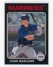 2024 Topps Heritage Cade Marlowe RC Rookie Chrome Black Ref #38/75 (RW)