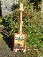 The Dragonfly 3 String Slide Cigar Box Style Guitar Handmade