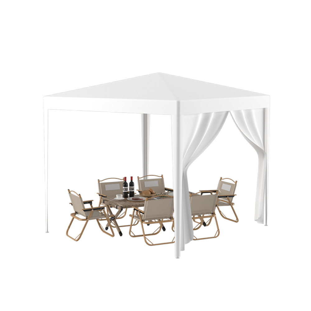Party Tent, Outdoor Sunshade Pavilion, Wedding Canopy+4 Detachable Sides
