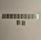 Lot Of 12 Valcambi 1gram Bars