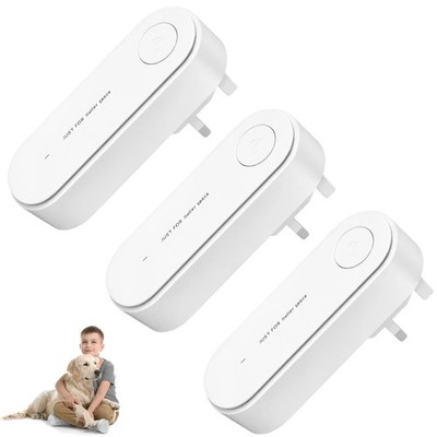 3 Stück Clairu Ionischer Luftreiniger Plug in UK Tragbar Negativ Ionen Weiß 