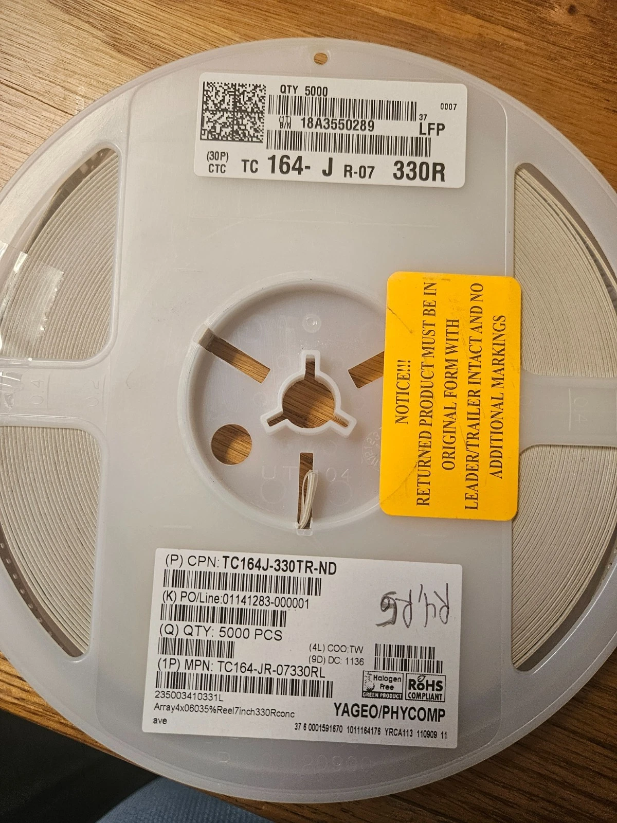 Bulk SMD Component Lot 0805 Resistors Capacitors Reel Lot KOA Kemet Murata Yageo - product detail image 7