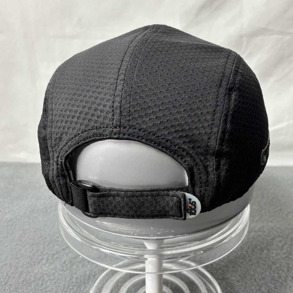 Gorra 18°S Correa Trasera Negra Quantum Cool Malla Rendimiento Correr Deportes Para Hombre Foto 3 de 4