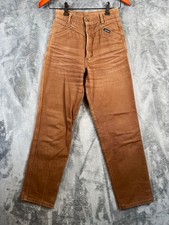 Vintage Rocky Mountain Jeans Womens 14S (24x29) Brown Hi-Rise Bootcut Cowgirl