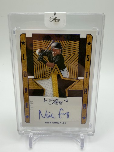 2023 Panini Three And Two Nick Gonzales /10 Patch Auto
