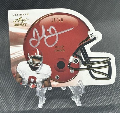 *NFL JERSEY NUMBER* Julio Jones 2011 Leaf Auto #11/20 Die-Cut Helmet Rookie