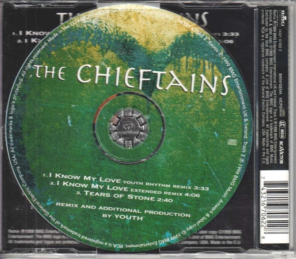 Chieftains Mit Den Corrs I Know My Love CD Europa RCA 1999 Single Hat Info - Bild 2 von 2
