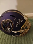 Autographed Ray Lewis Baltimore Ravens Replica Football Helmet BAS Authenticated