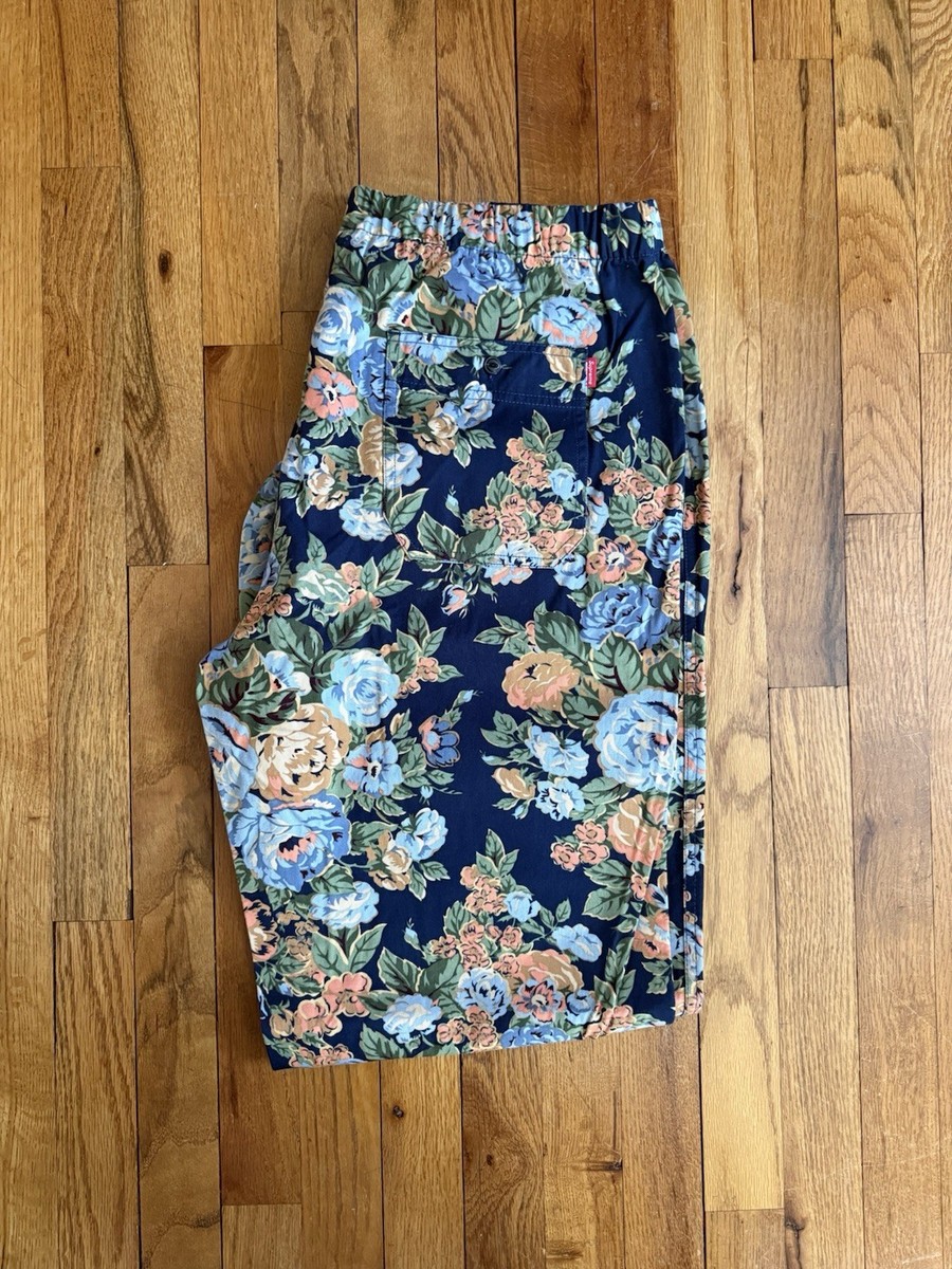 Supreme FW14 Flowers Pant – Navy – XL | eBay