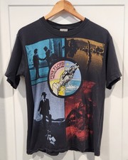 Vintage Pink Floyd Liquid Blue Wish You Were Here Concert Album Band T Shirt M