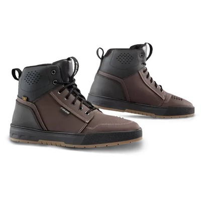 Falco Patrol 2 Urban Motorcycle Boots Brown Leather Riding Shoes