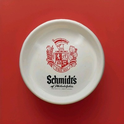 Vtg Schmidts Philadelphia Beer Plastic Serving Tray Advertising Barware Logo