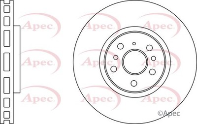 2x Apec Red Front Brake Discs 330mm Fits Mercedes- Gle M-class 1664210012