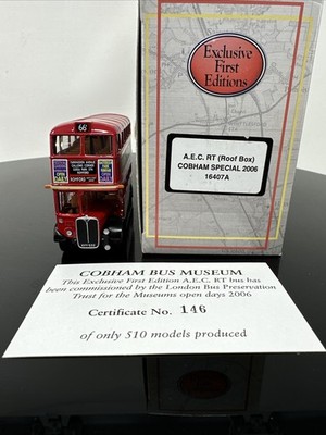 EFE 16407A - COBHAM SPECIAL 2006 AEC RT (ROOF BOX) LTD EDITION 1:76 Modellbus