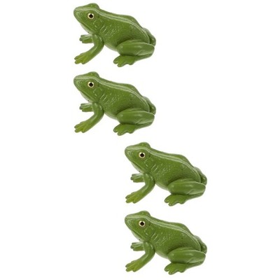  4 PCs tragen resistente Frösche Dekore Dekore Plastikfrösche Figuren dekorative