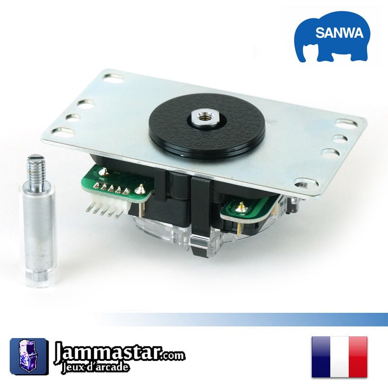 Joystick Sanwa JLX2D-TP-8YT à tige amovible pour combo précis