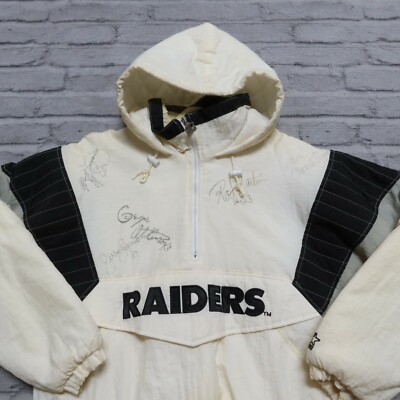 Vintage 90s Oakland Raiders Pullover Jacket by Starter Los Angeles