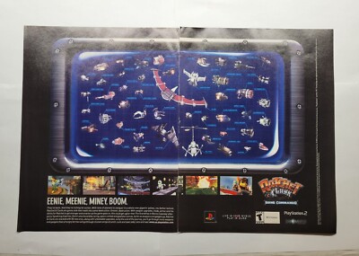 Ratchet & Clank Going Commando 2004 Double Page Magazine Print Ad