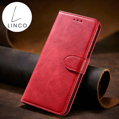 Handytasche mit nature leder motiv Handy Hülle Case Schutz Tasche Cover Wallet