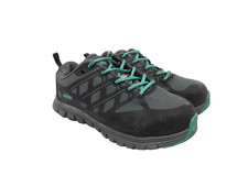 AGGRESSOR Women's Steel Toe Steel Plate Safety Work Shoes 1501 Gray/Black 7M