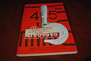 Mitutoyo Measuring Instruments Catalog Pamphlet No 700 MTI Corp Japan 1971