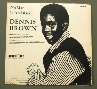 Dennis Brown No Man Is An Island Studio One Gw002 Silk Screen Ebay ebay