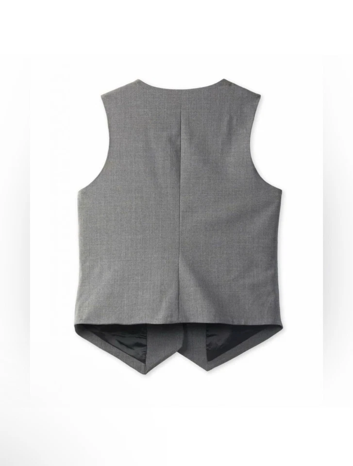 Outerknown 女式 Parker 背心灰色大号全新带标签 — 第 2/4 张图片