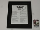 COREY TAYLOR SIGNED FRAMED SURFACING LYRIC SHEET SLIPKNOT PROOF JSA COA — photo 1